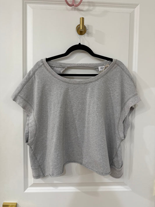 heather grey mineral open back top