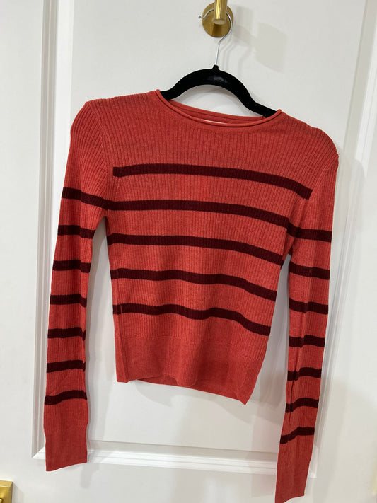dusty orange sweater