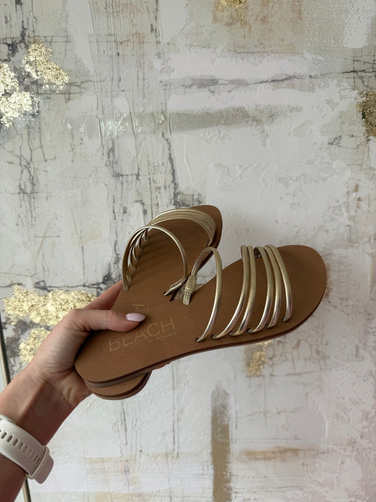 Cali gold sandal