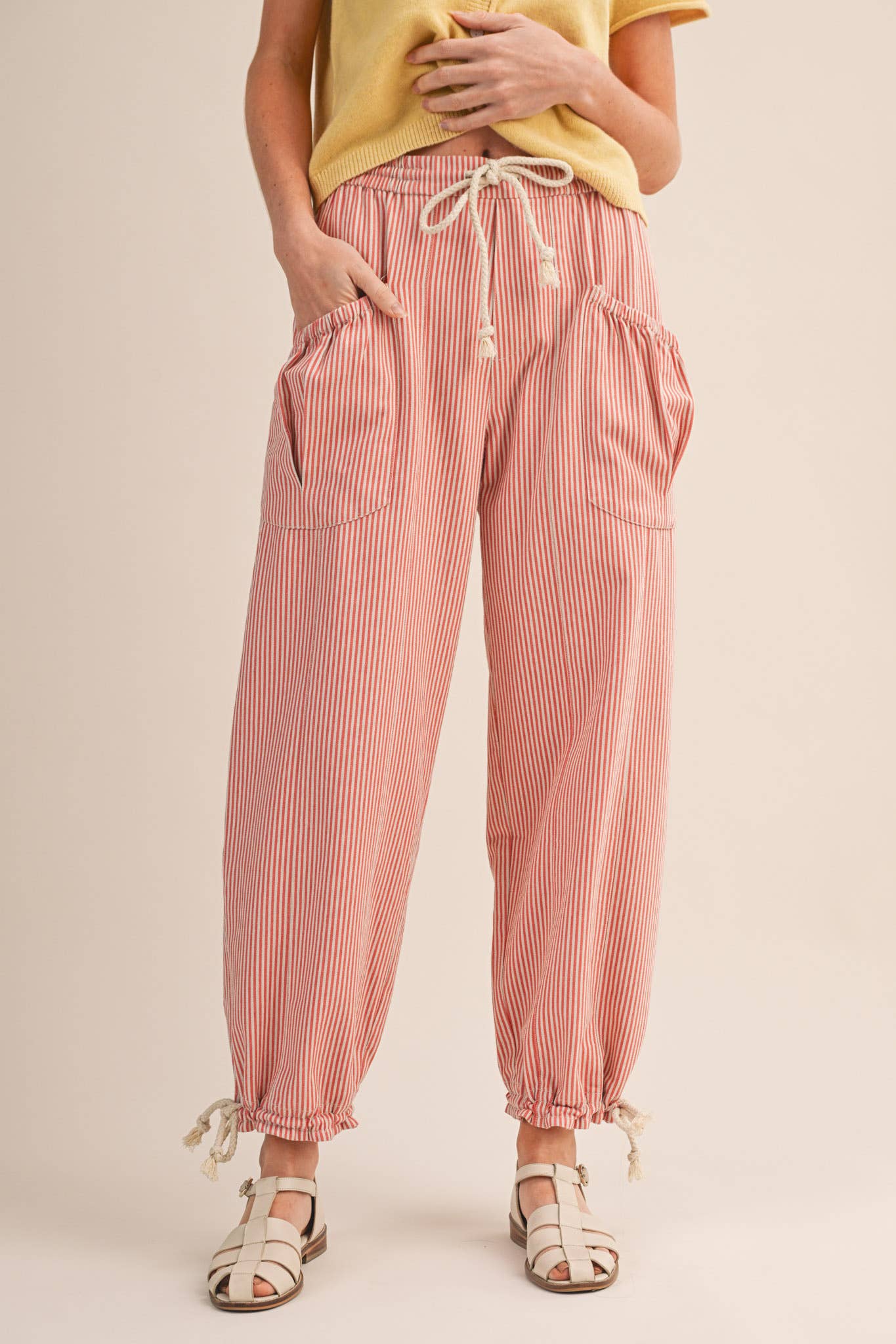 STRIPED PARACHUTE PANTS