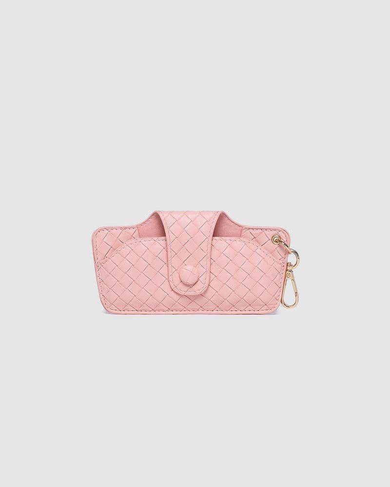 Skittle Sunglass Case - Woven Pastel Pink
