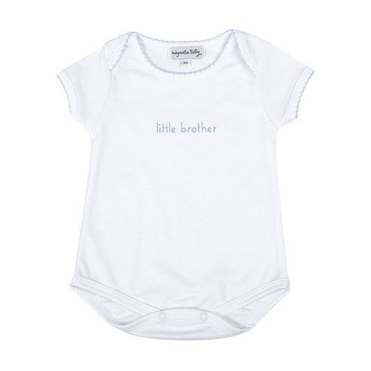 Little Brother Embroidered Lap Bodysuit