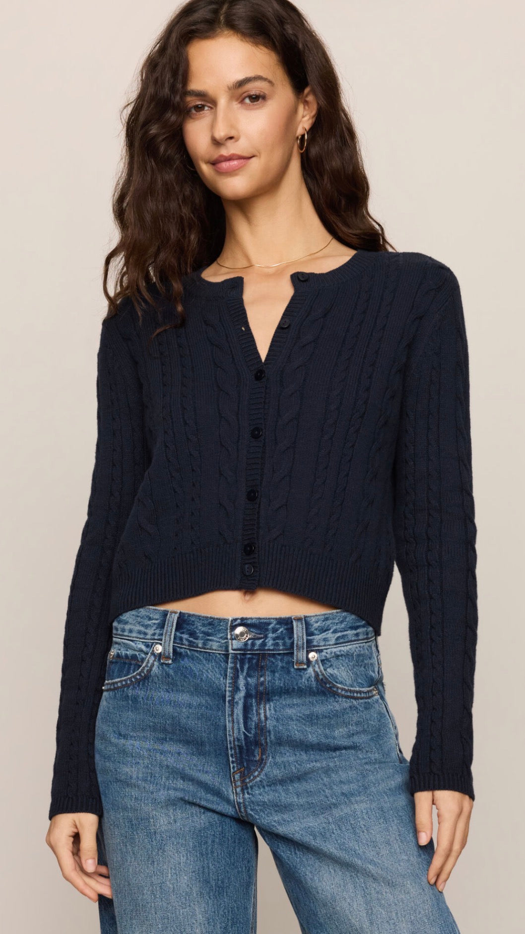Cera Long Sleeve Cardigan Eclipse - Z Supply