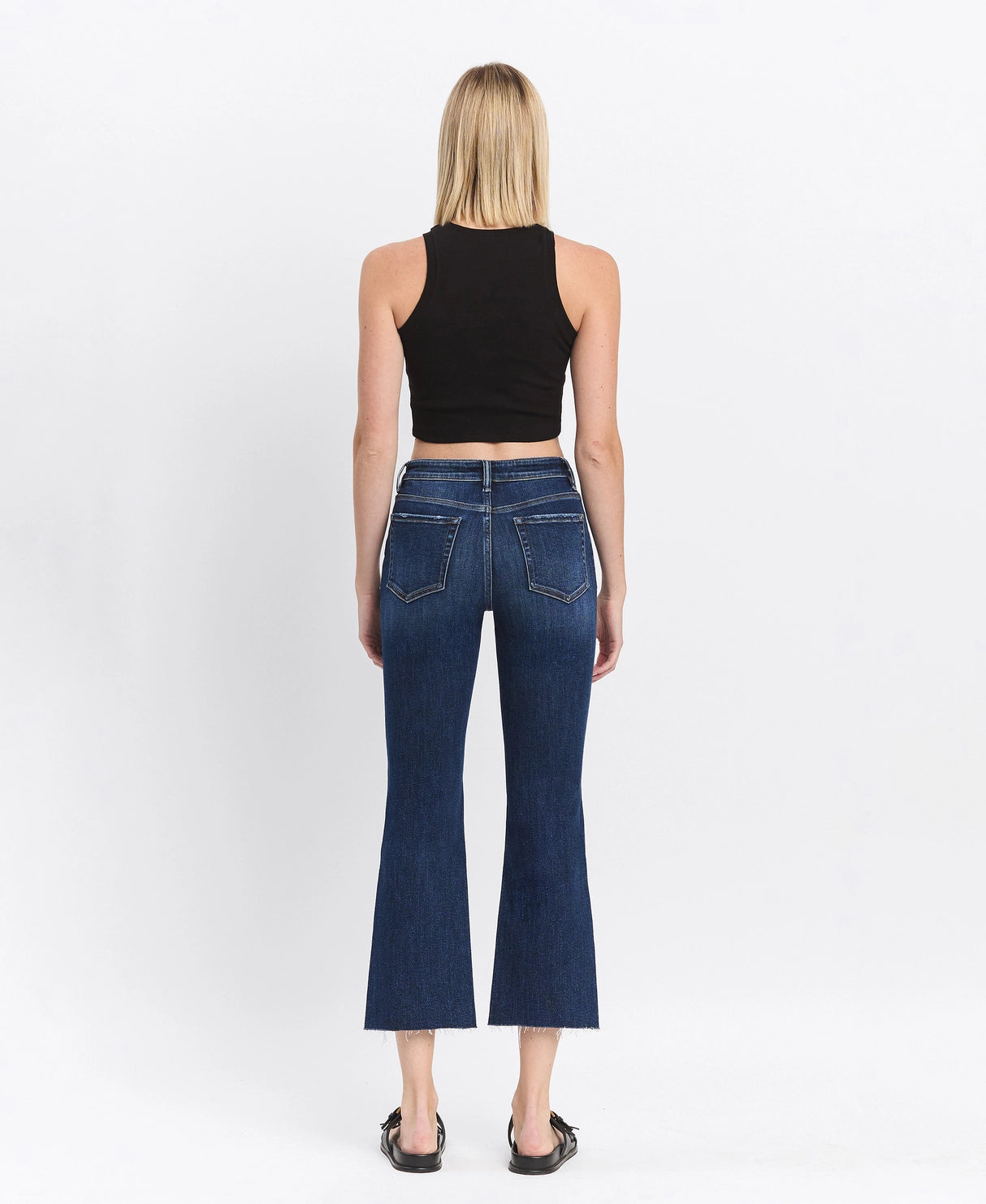 HIGH RISE raw hem kick flare - Regard JEANS