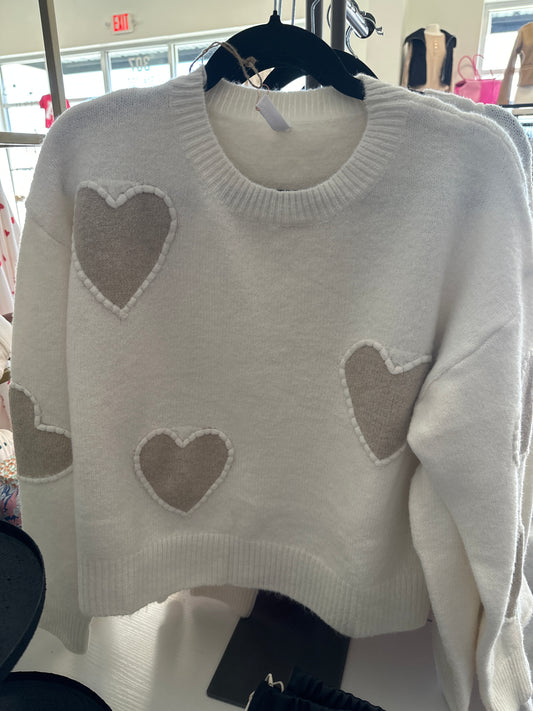 Heart Brushed Sweater