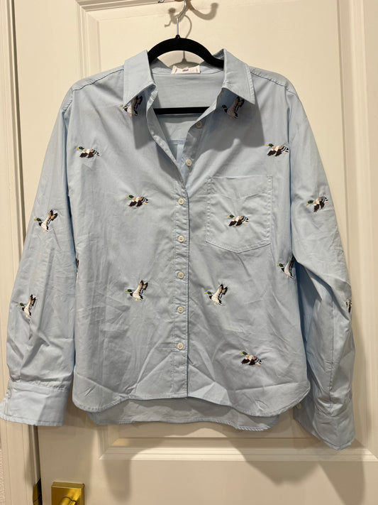 Duck Sky Button Down