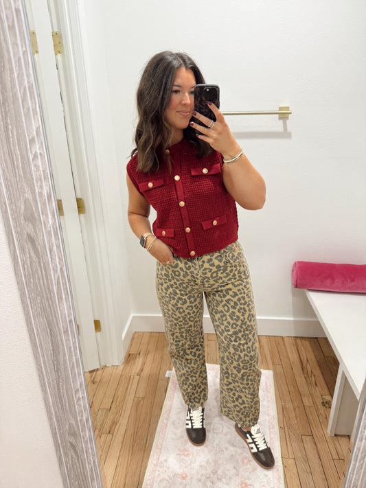 Selena Sweater Vest (multiple colors)