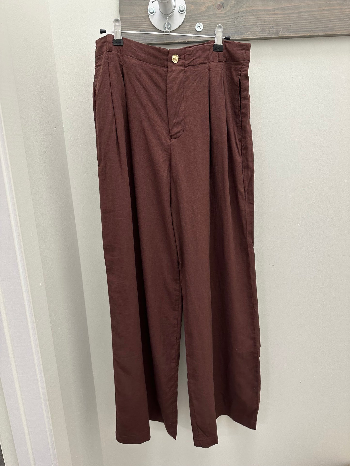 MAGNOLIA LINEN PANT chocolate cherry - Z Supply