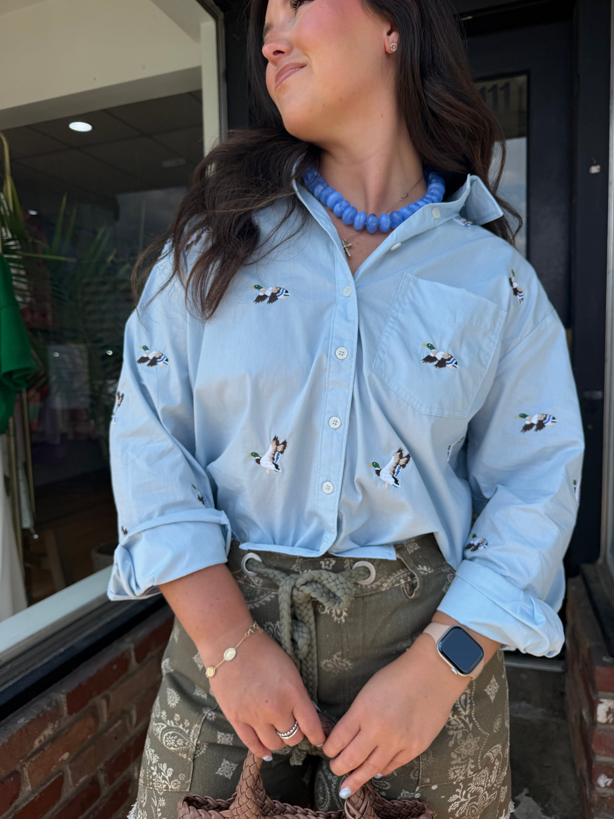 Duck Sky Button Down