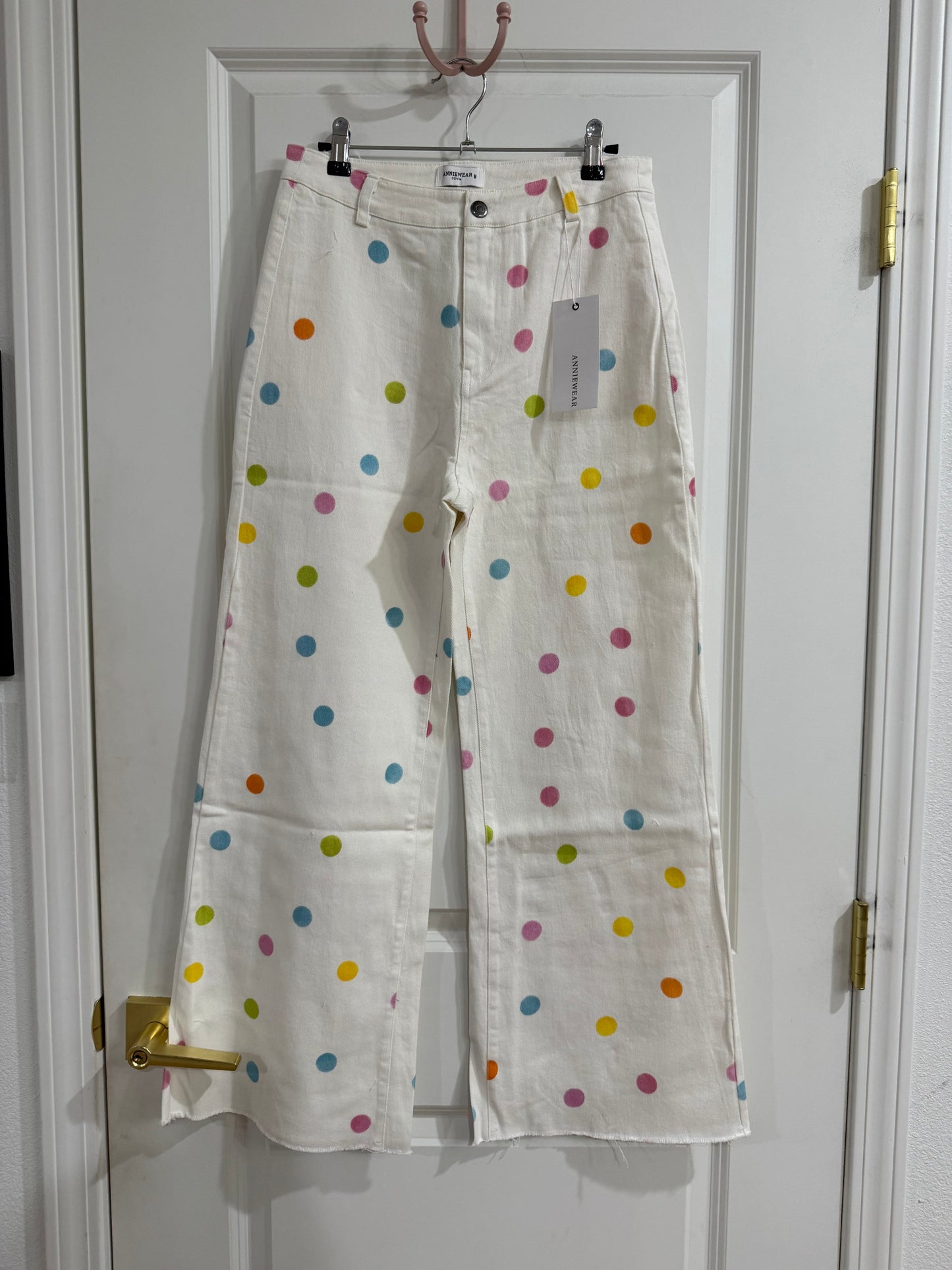 Pastel polka dot jean
