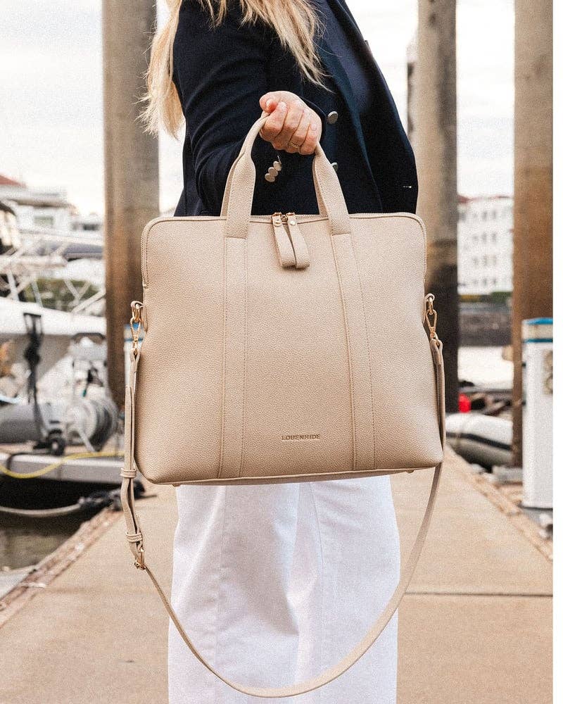 Rhodes Eddie Laptop Bag - Biscotti