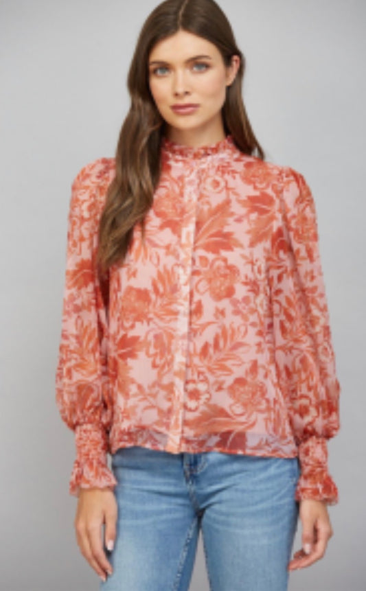 Peach multi top