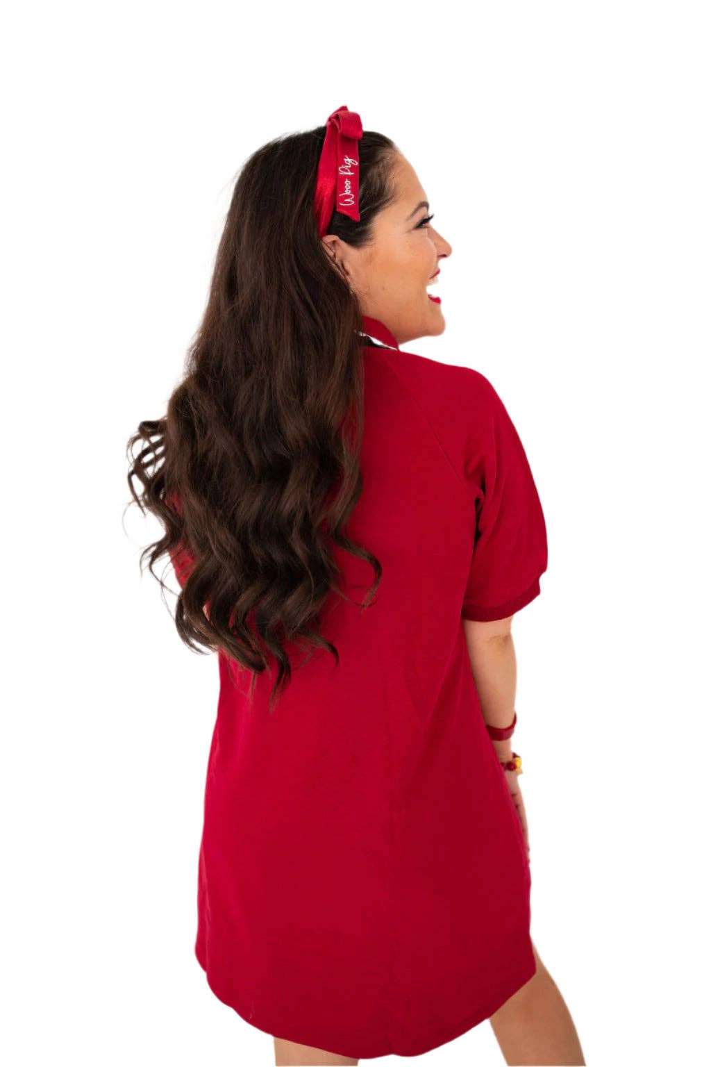 *coming soon* Arkansas Logo Patch Dress - Brianna Cannon