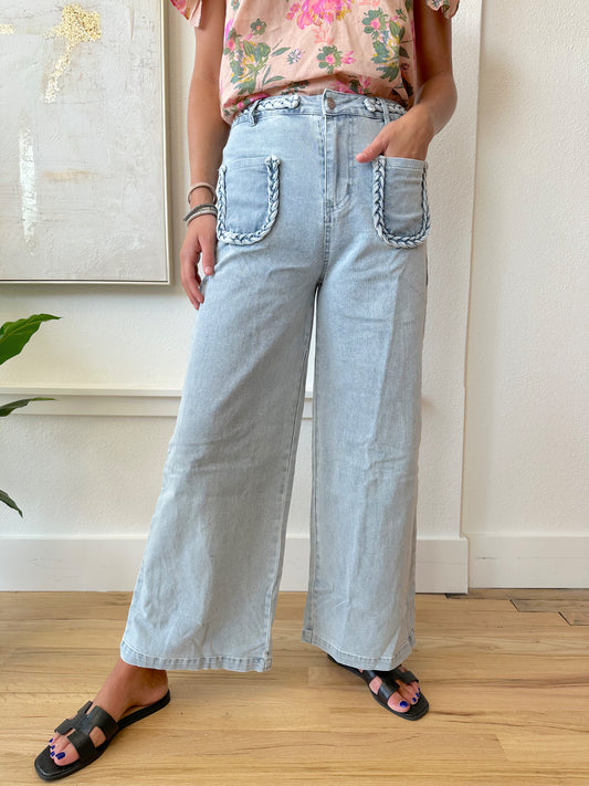 Brandi Braided Denim Pants