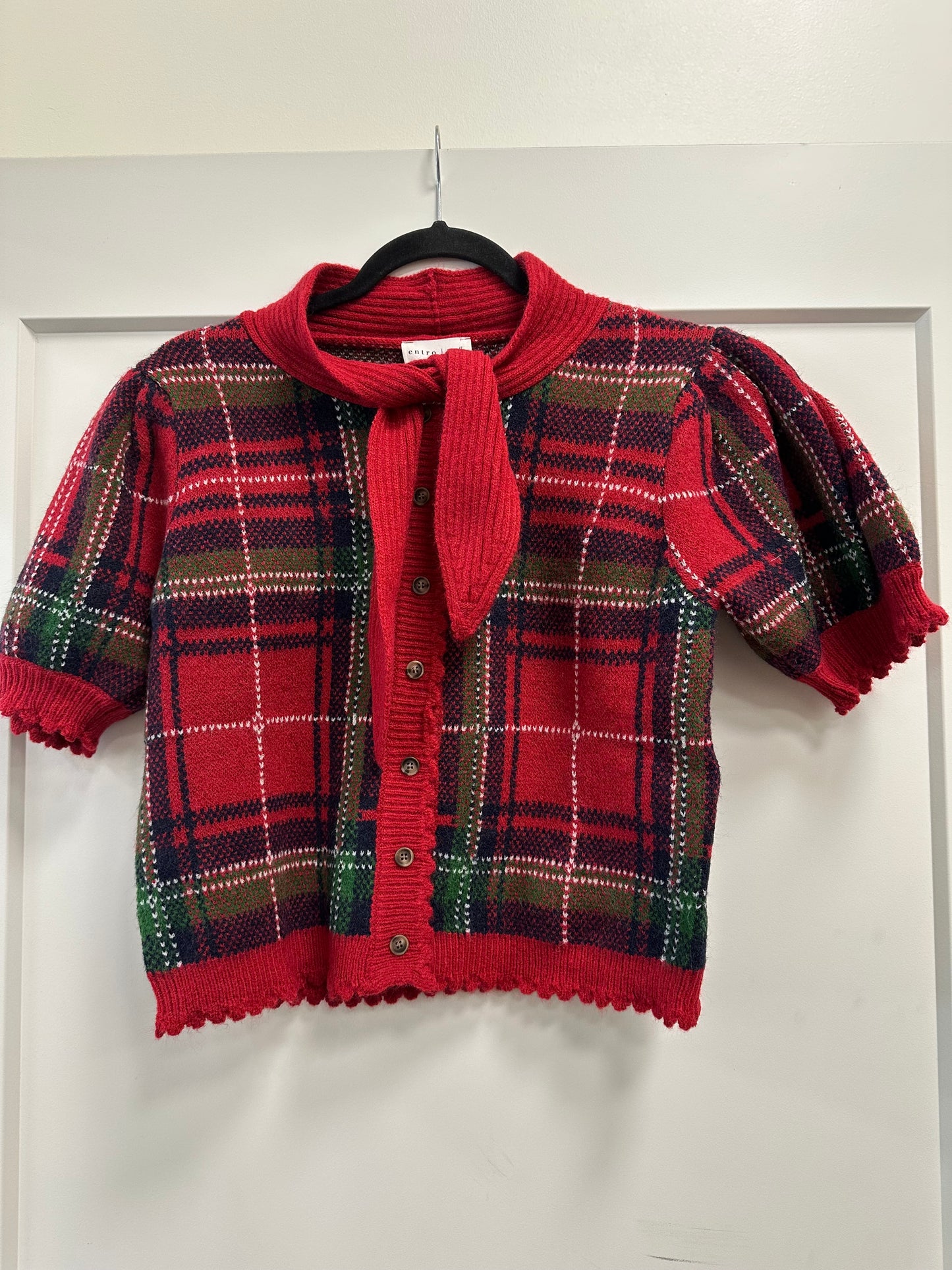 Penelope plaid sweater top BESTSELLER
