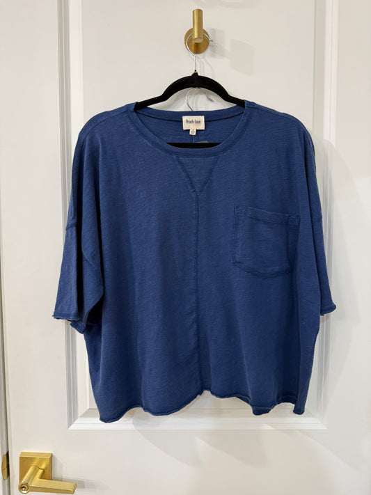 Navy Slub Jersey Set
