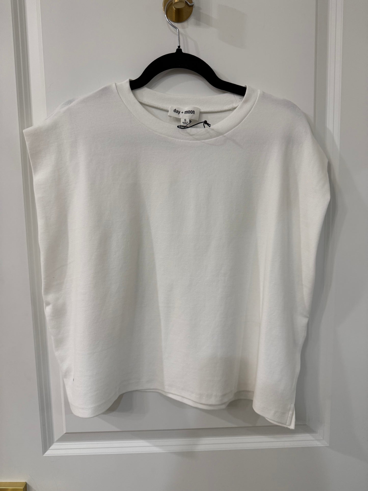 CAP SLEEVE BASIC BOXY LOUNGE TEE TOP (2 colors)