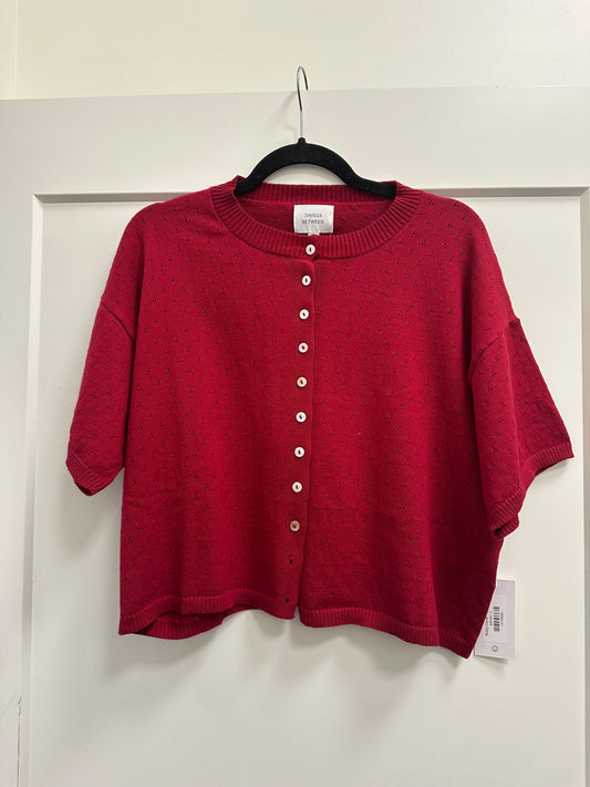 Ruby Cardi- dark red