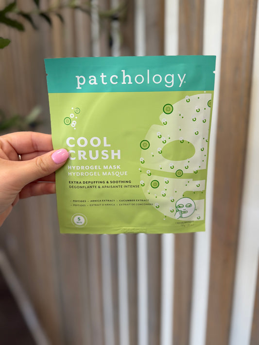 Cool crush hydrogel mask