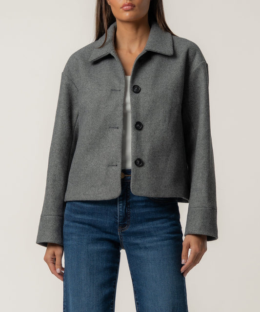 Ever Long sleeve jacket charcoal - Kut