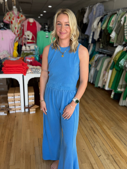 Coastal palazzo pant set