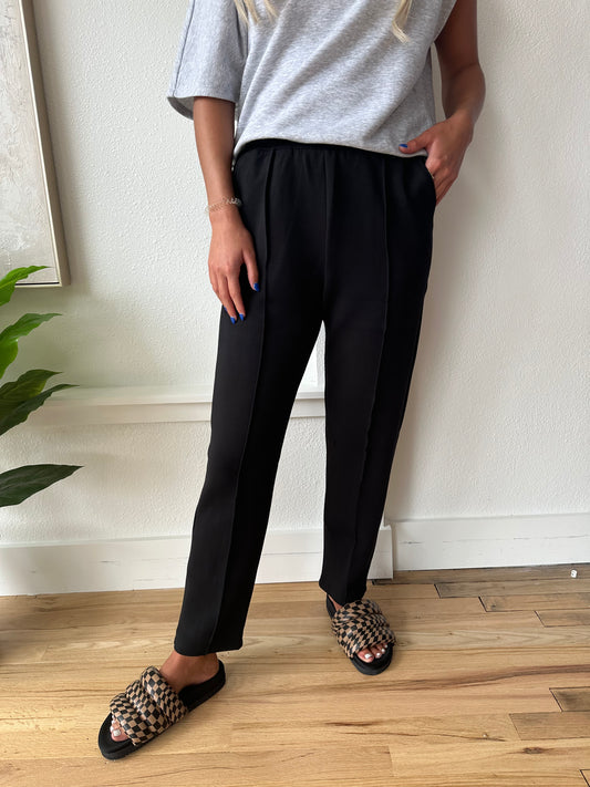 Black Modal Pintuck Pant