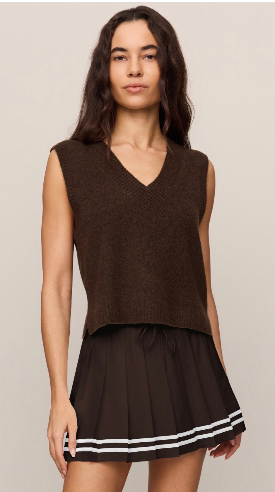 Classic Act sweater vest dark chocolate - Z Supply