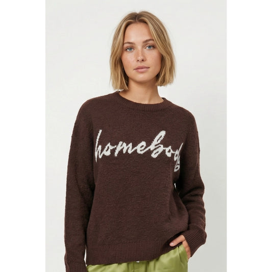 homebody brown sweater