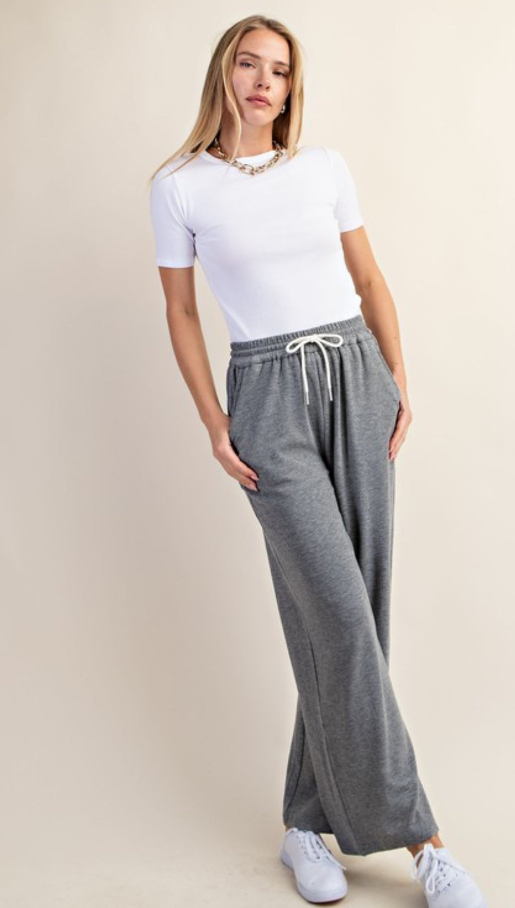 Nikki pant set - gray