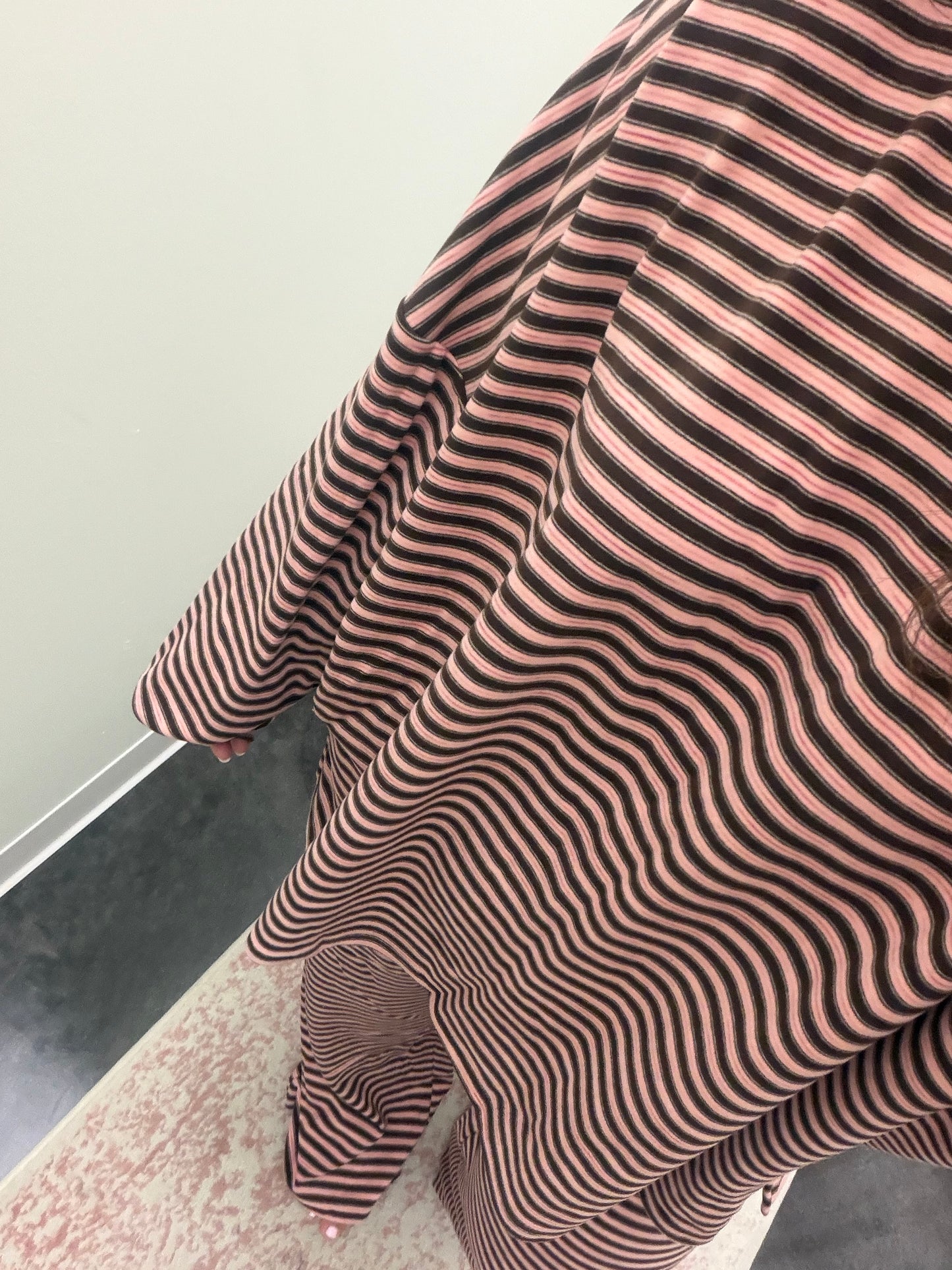 Pink striped pant set