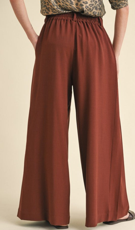 Mandy Pant - maroon brown
