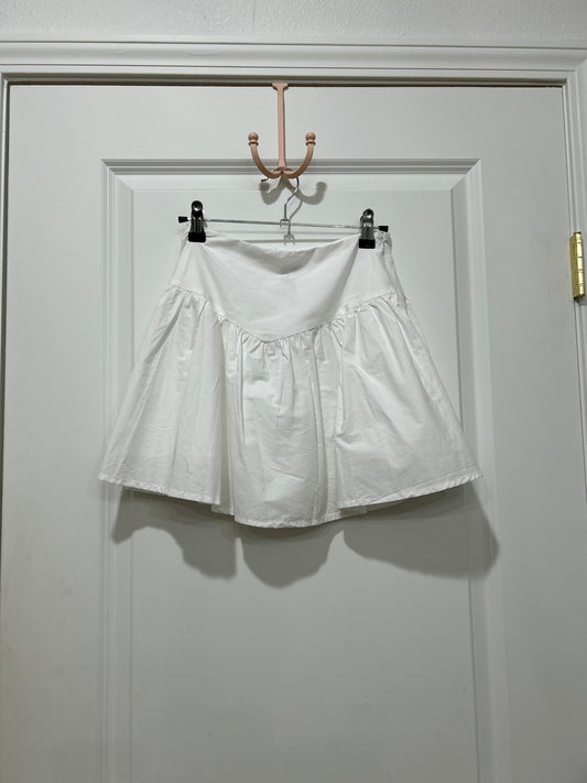 white skort