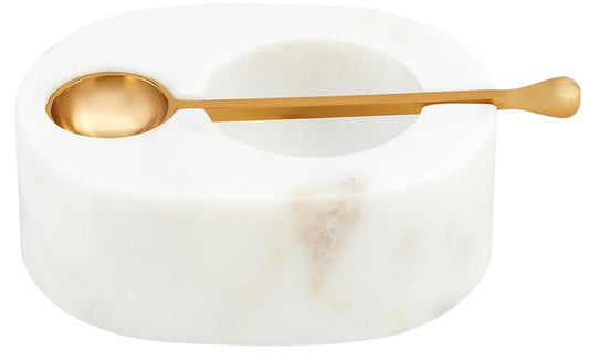 White Marble Salt Cellar