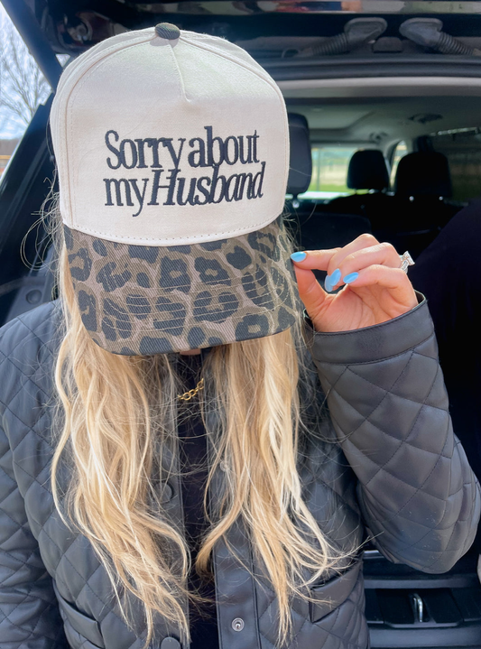 Sorry about my Husband/Wife Vintage Trucker Hat
