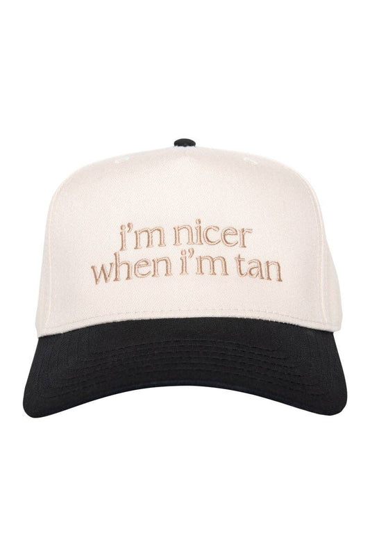 I'm Nicer When I'm Tan Two-Toned Vintage Hats