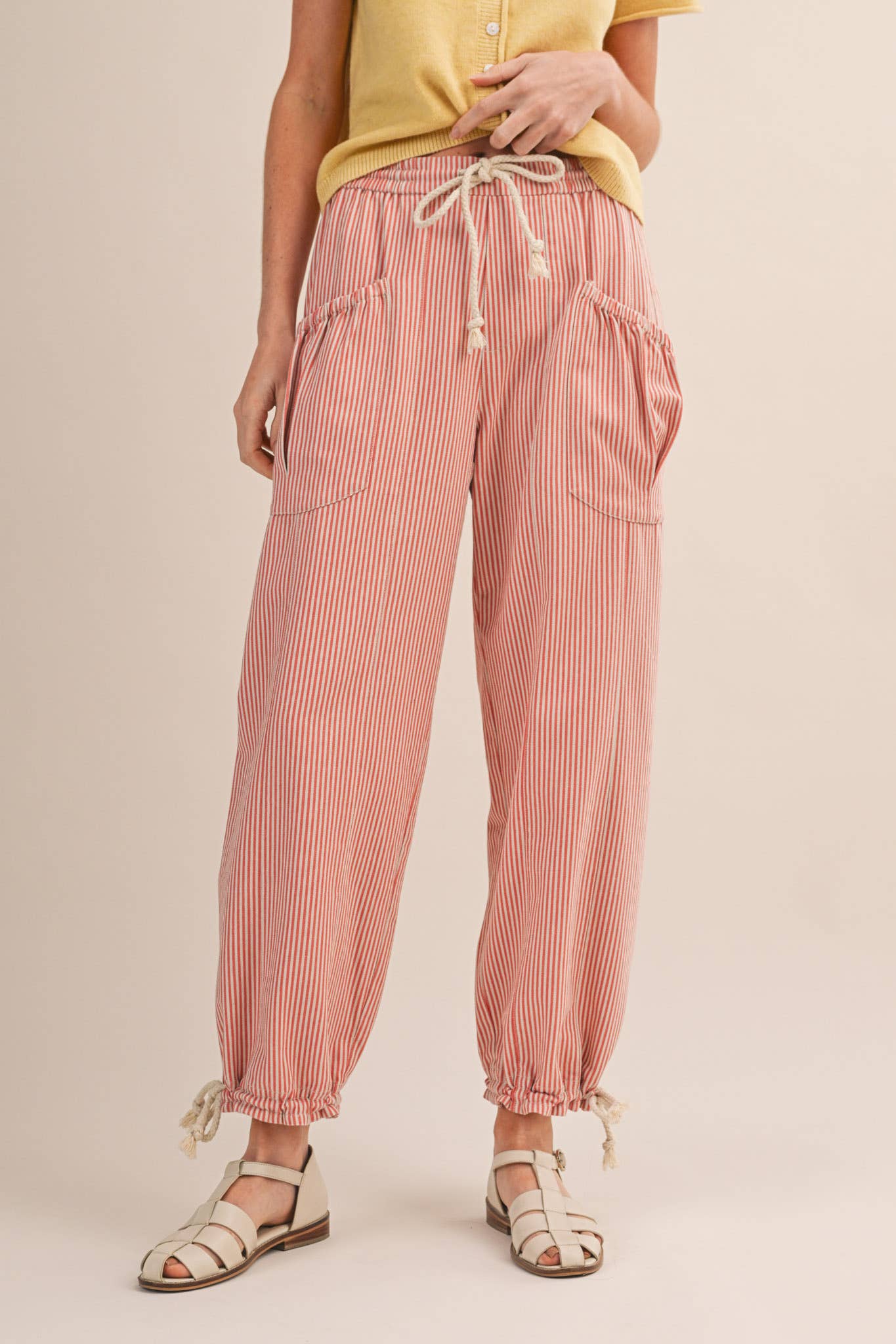 STRIPED PARACHUTE PANTS