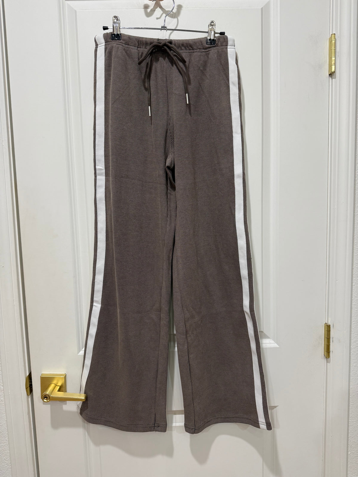 MID RISE THERMAL STRIPE PANTS