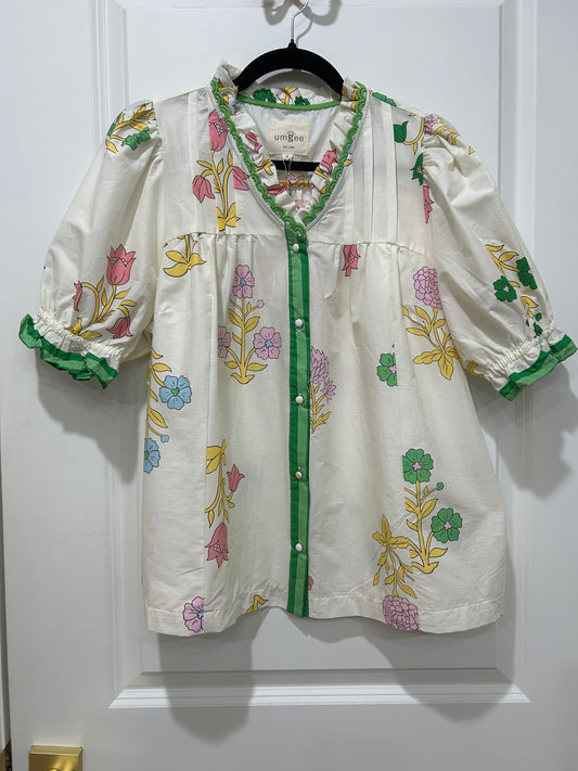 petal parade blouse (2 colors)
