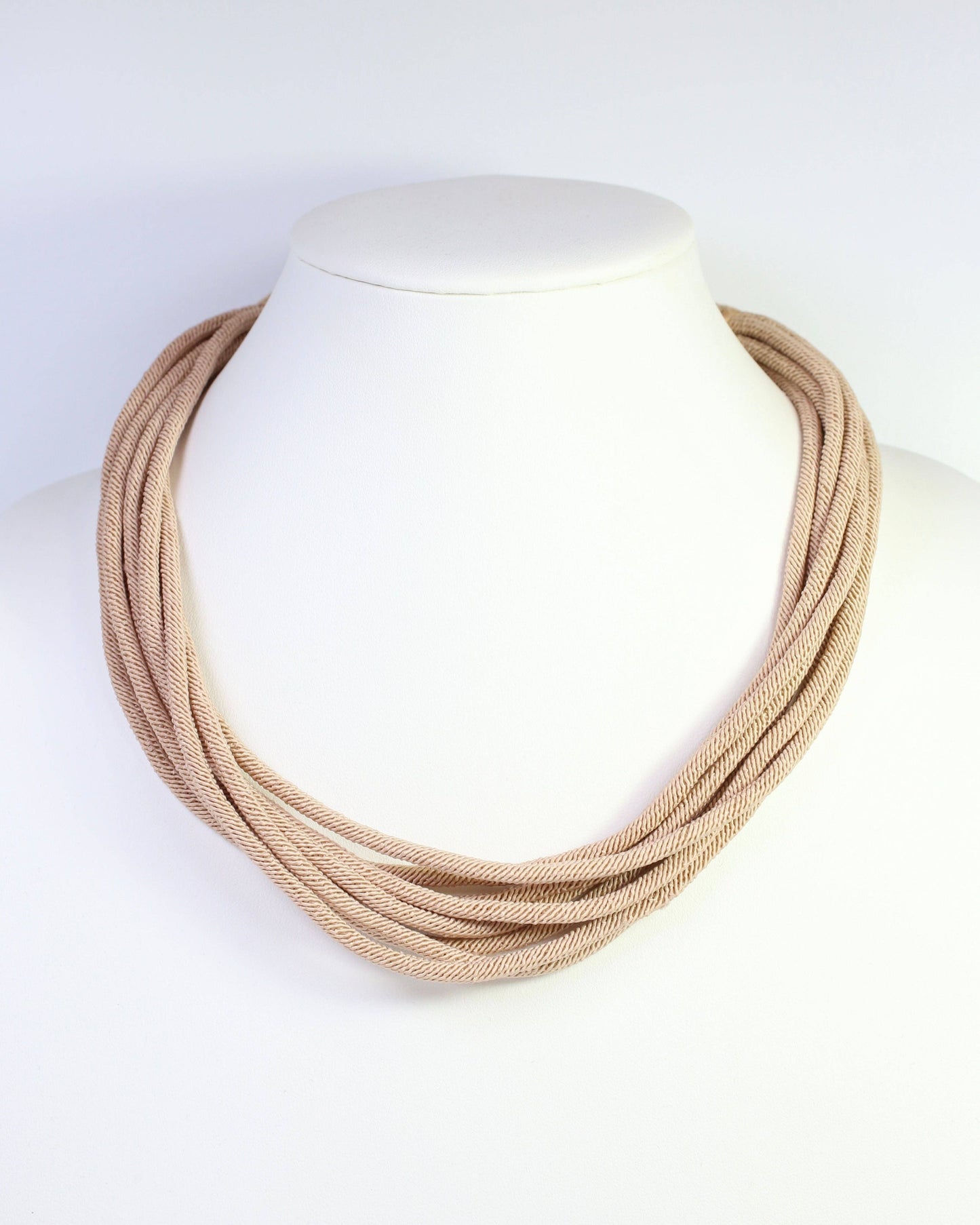 Cranston Layered Cord Necklace Tan