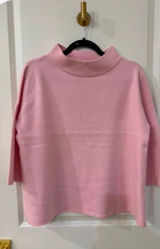 Baby Pink Mock Neck Sweater