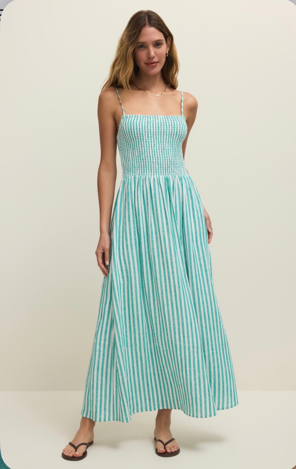 Bayside striped midi dress la Palma - Z Supply
