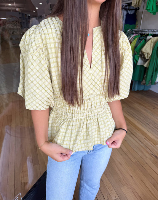 sidnee plaid top