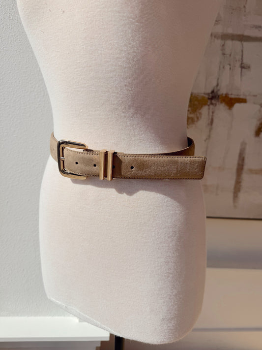 DAHLIA belt Stone Suede - gold BILLINI