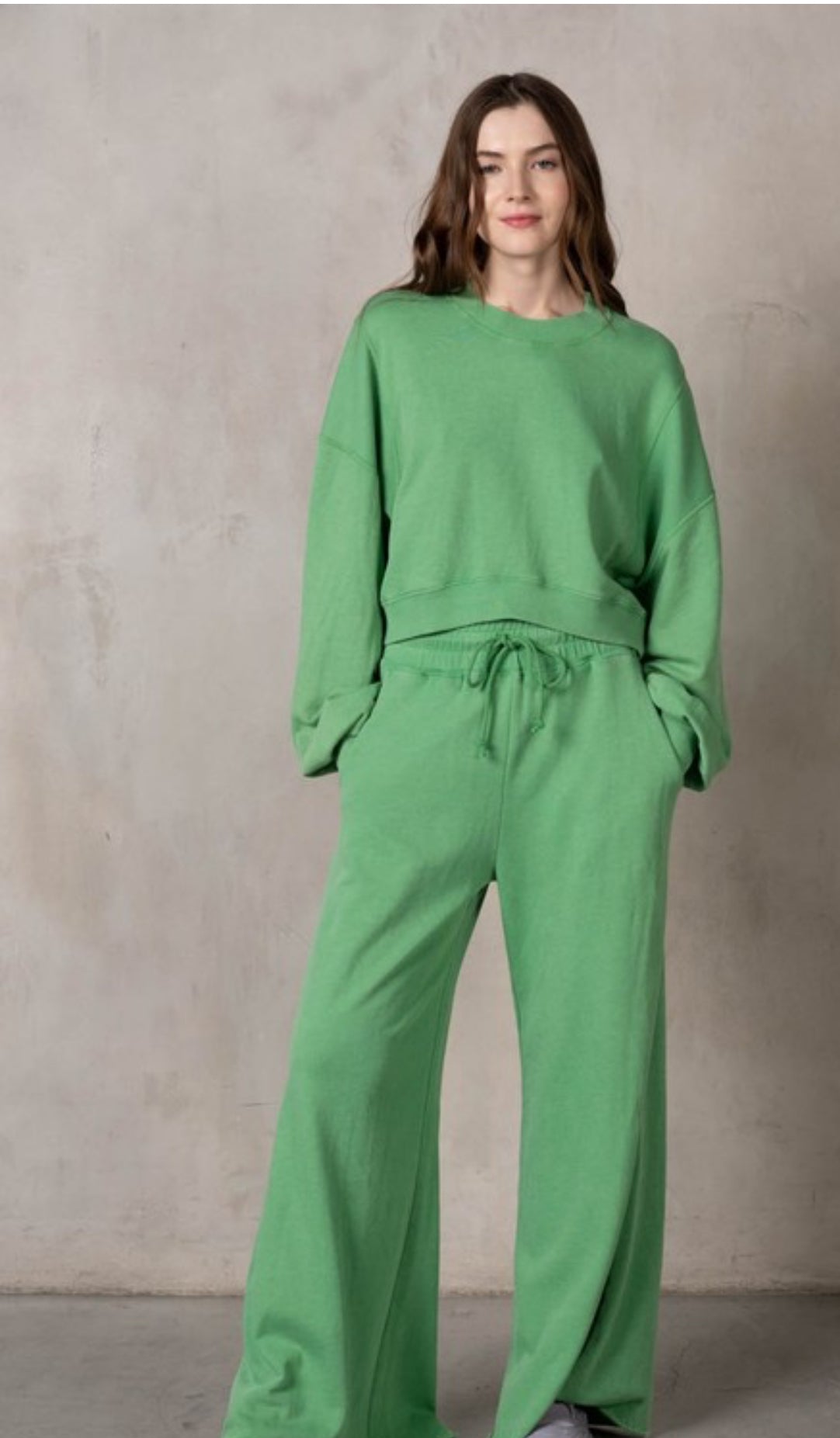 Trail Ribbed L/as Crop Set (3colors)