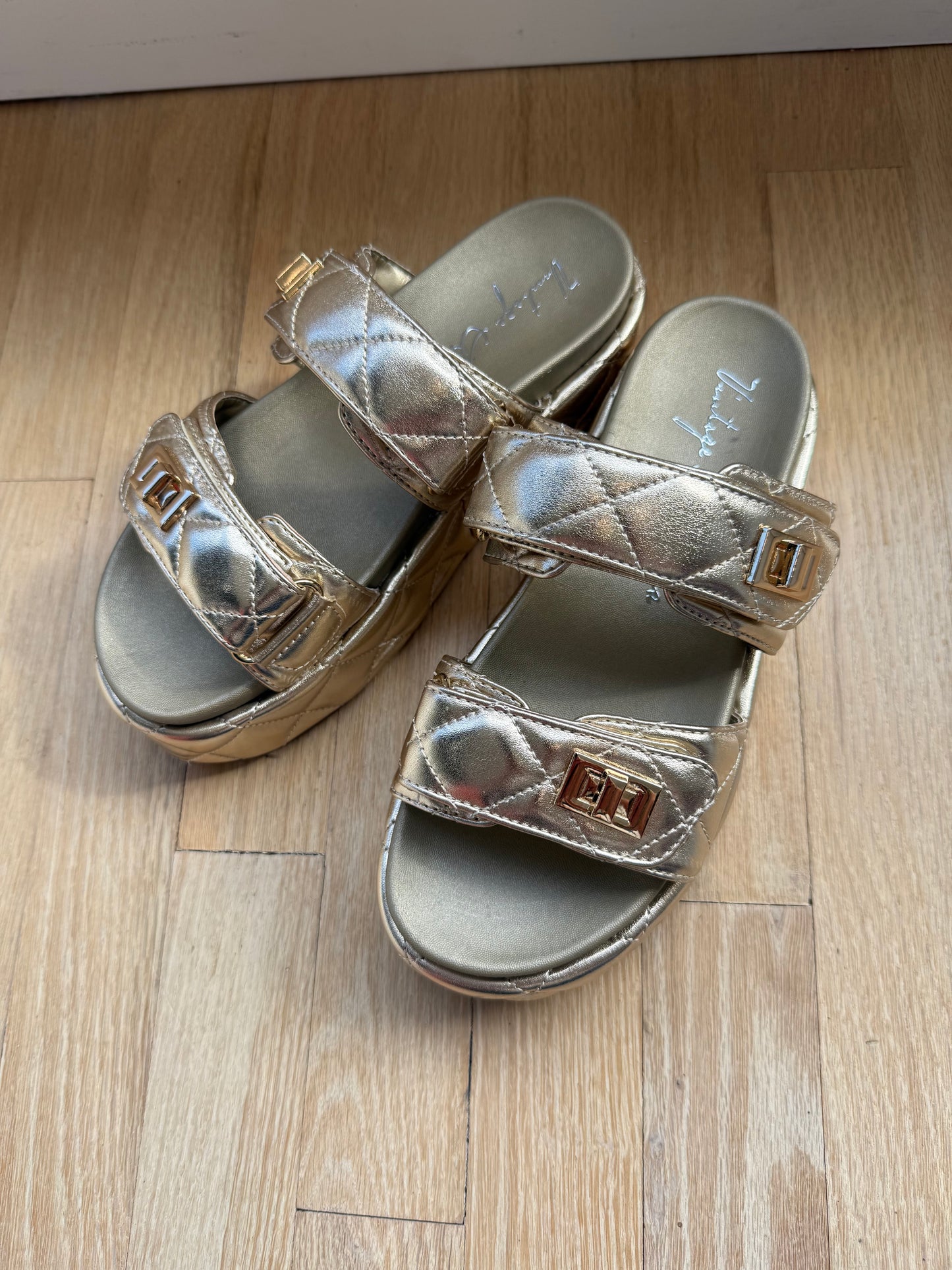 Onya wedge gold - Vintage Havana