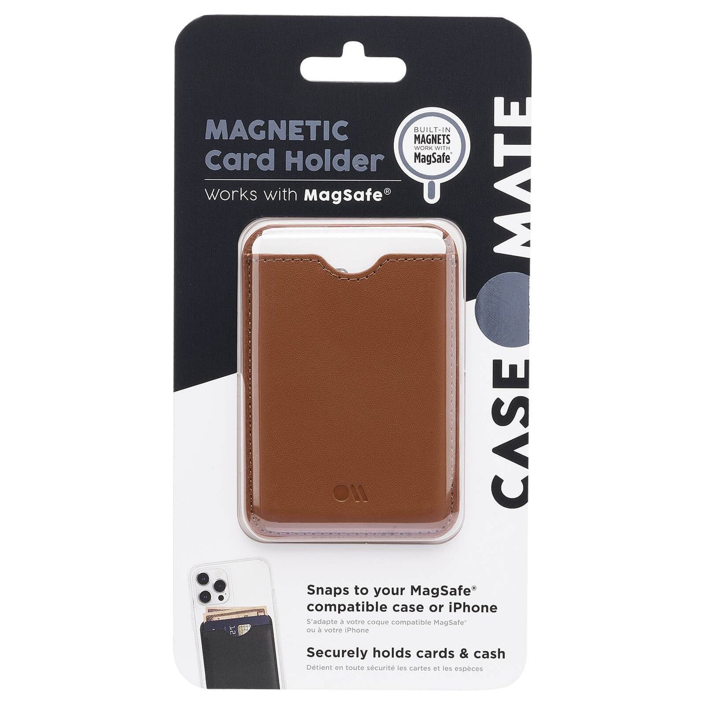Case-Mate MagSafe Card Holder (Cognac Brown)