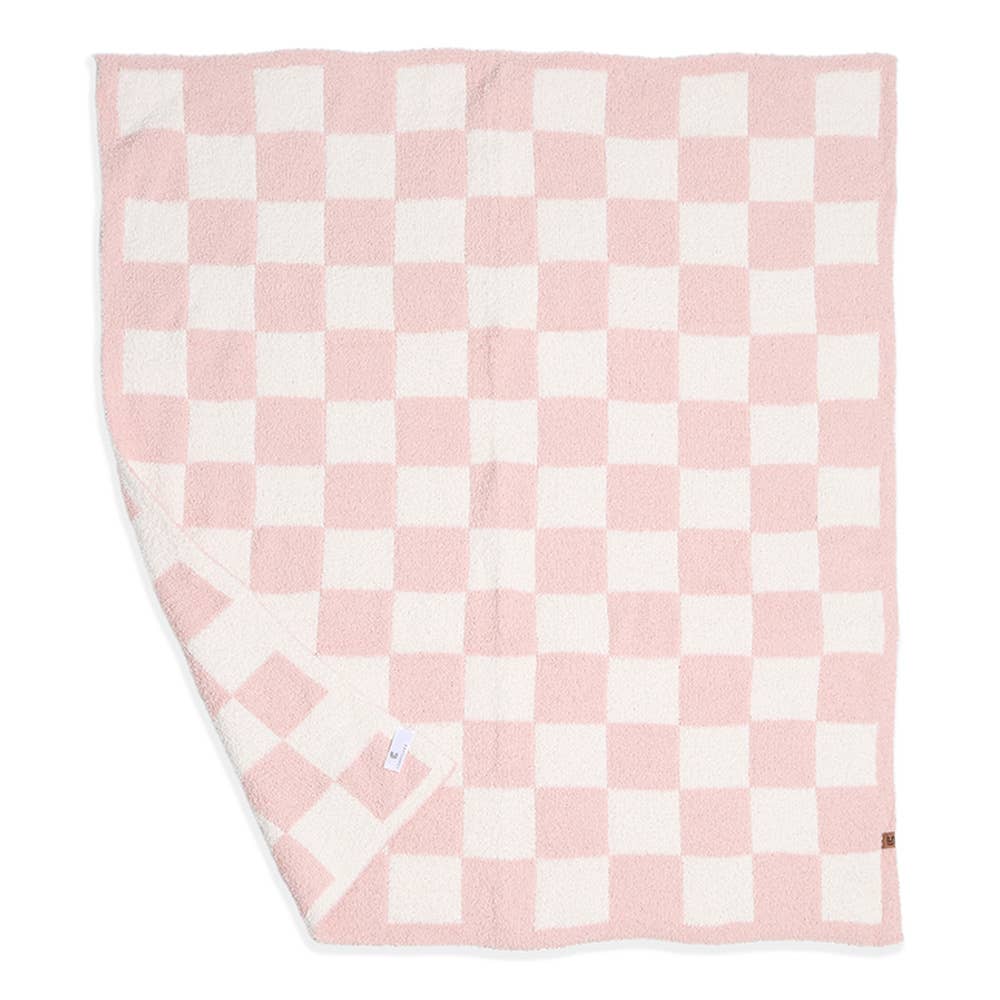 Reversible Checkered Patterned Kids Throw Blanket