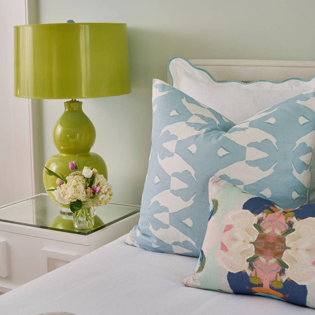 Monet’s Garden Navy Decorative Pillow