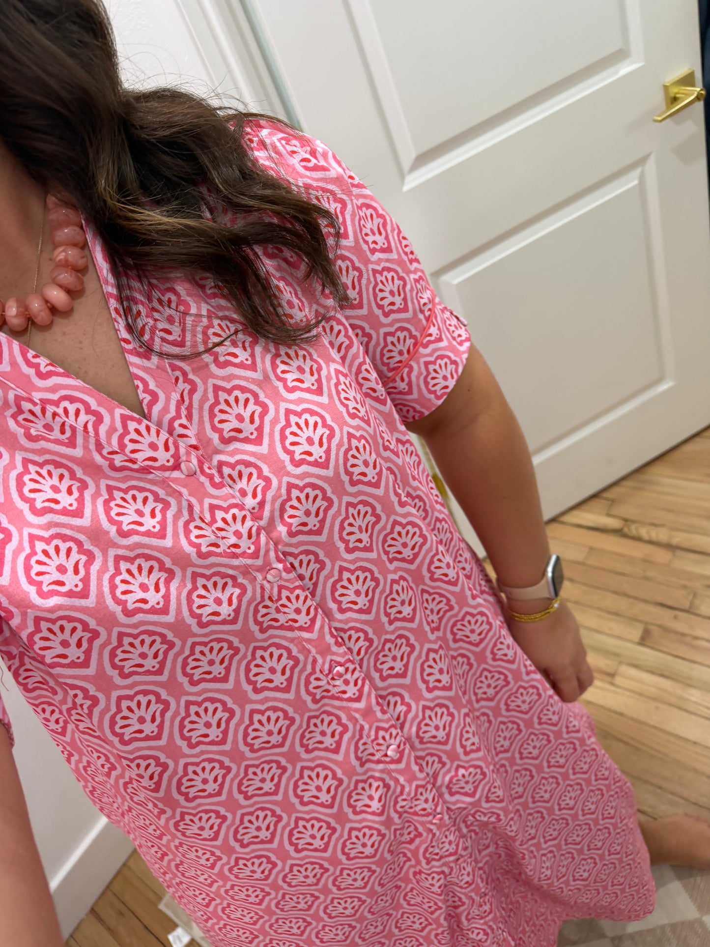 Blush midi dress