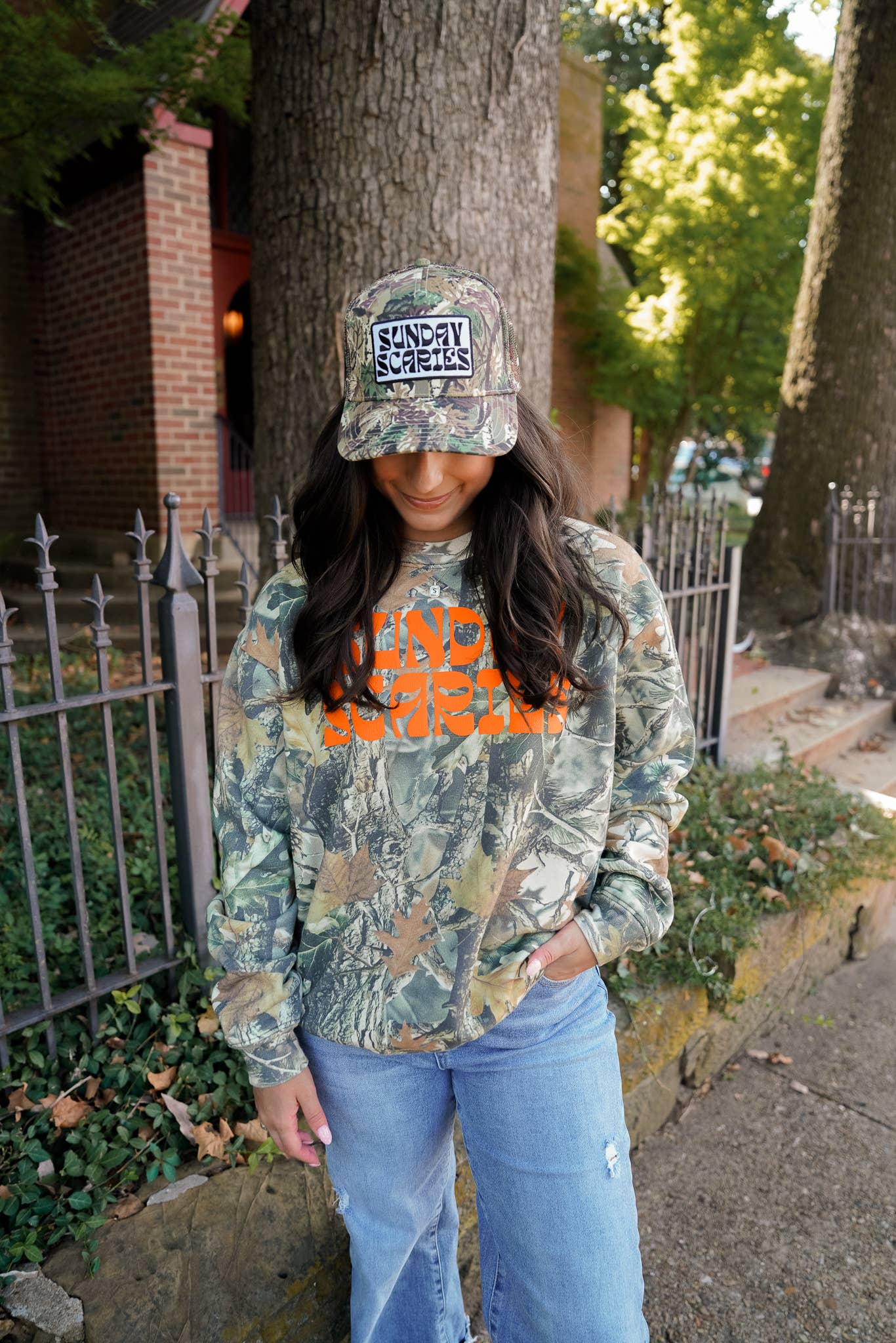 Sunday Scaries - Camo Vintage Trucker Hat